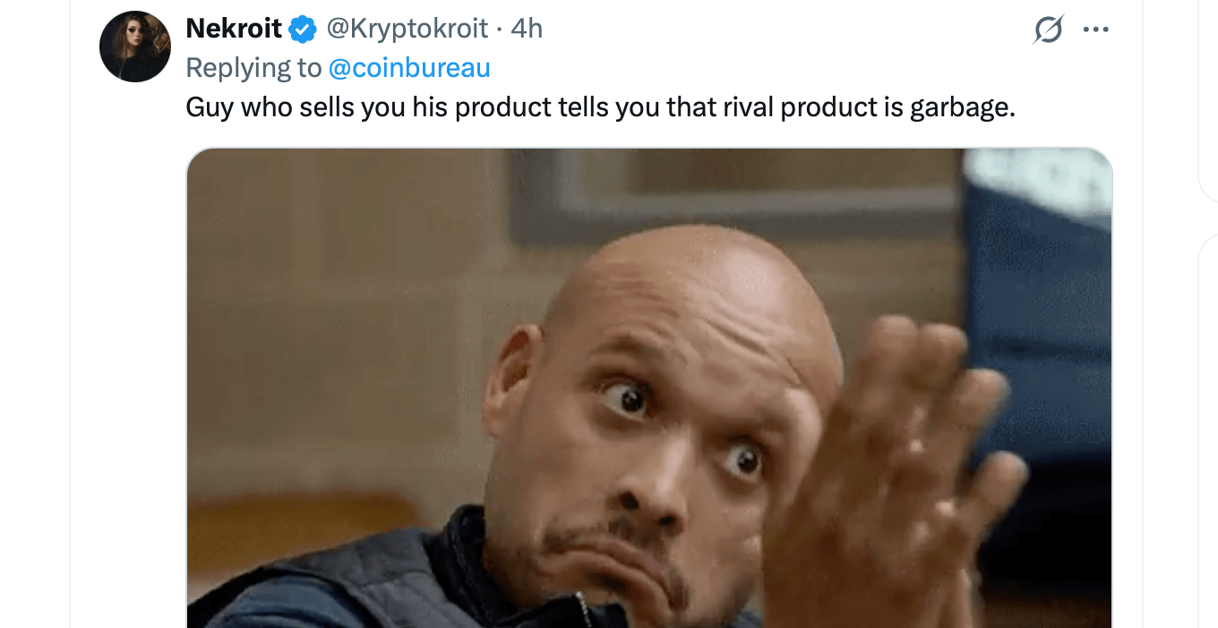 World Gold Council CEO Blasts Bitcoin, Predicts It Goes to Zero X post screenshot
