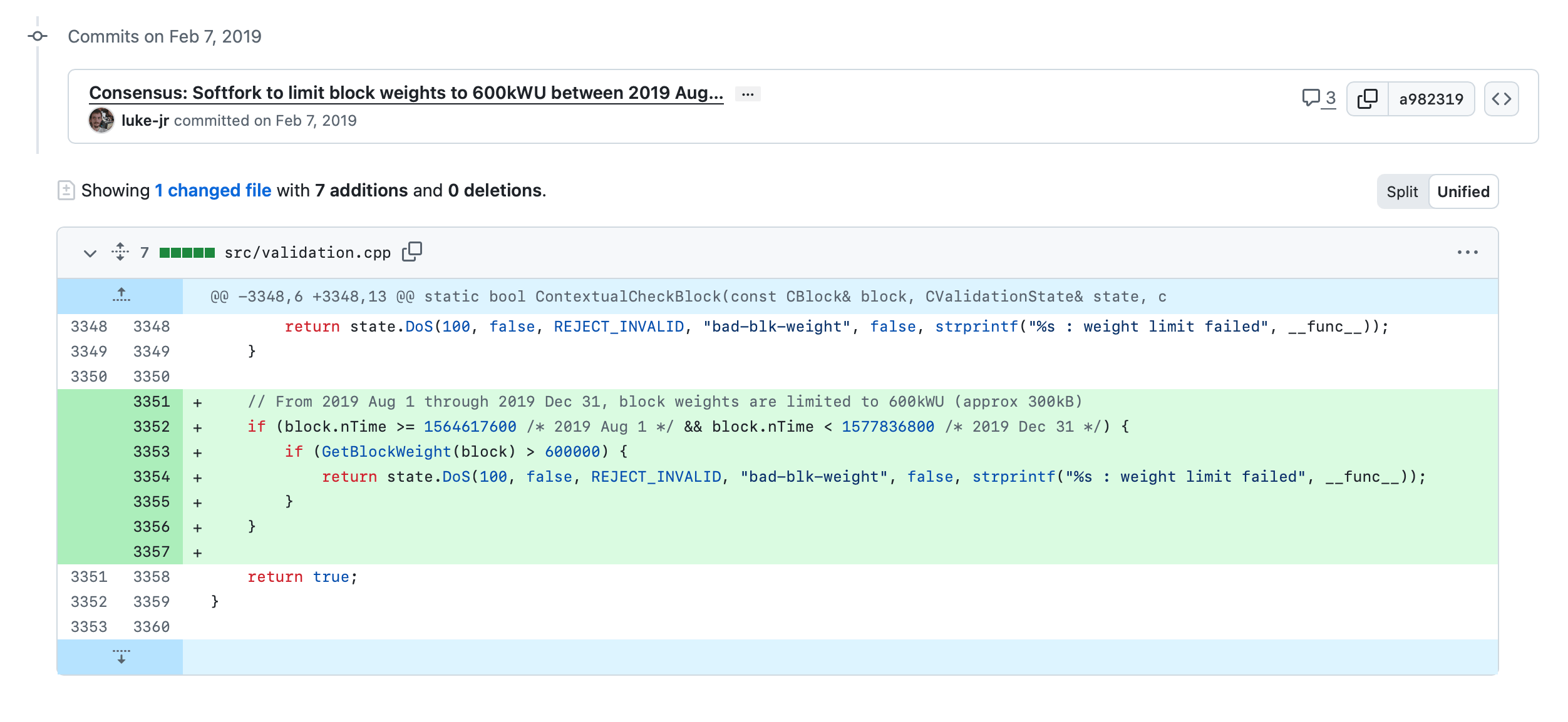 BIP-110 Supporters Revive Minority Fork, Slash Block Size to Just 300 KB Luke Dashjr's 2019 proposal screenshot