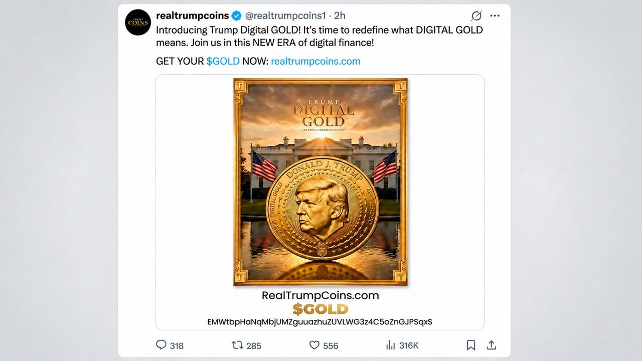 Trump-Linked Account Rugs GOLD Token, Nets $312K Profit