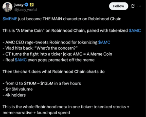 Le PDG d'AMC demande à Robinhood d'arrêter le trading de jetons alors que la querelle éclate