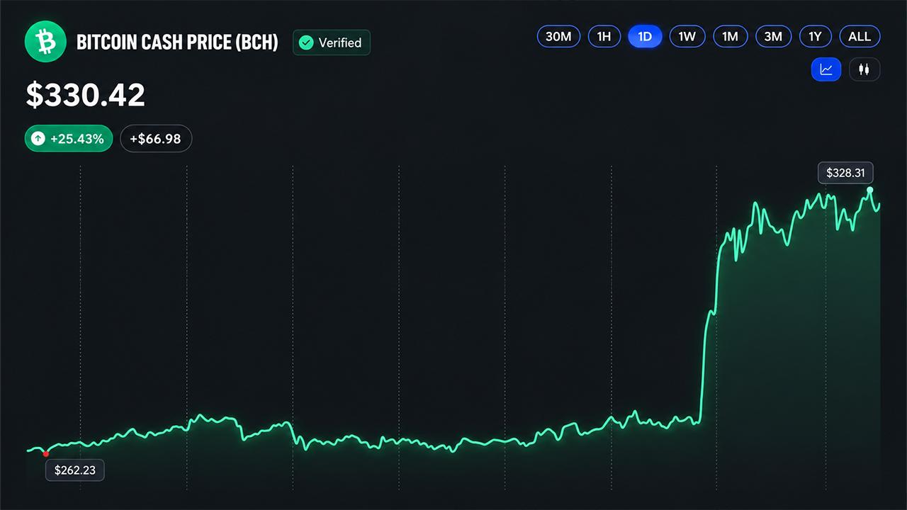 Bitcoin Cash Surges 30% Following CME Futures Launch Announcement