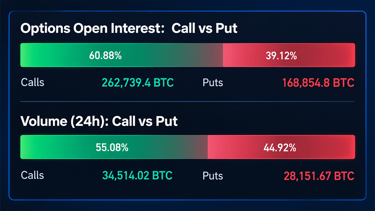 Bitcoin Holds $83K as Leverage Clears and Options Show Mixed Signals