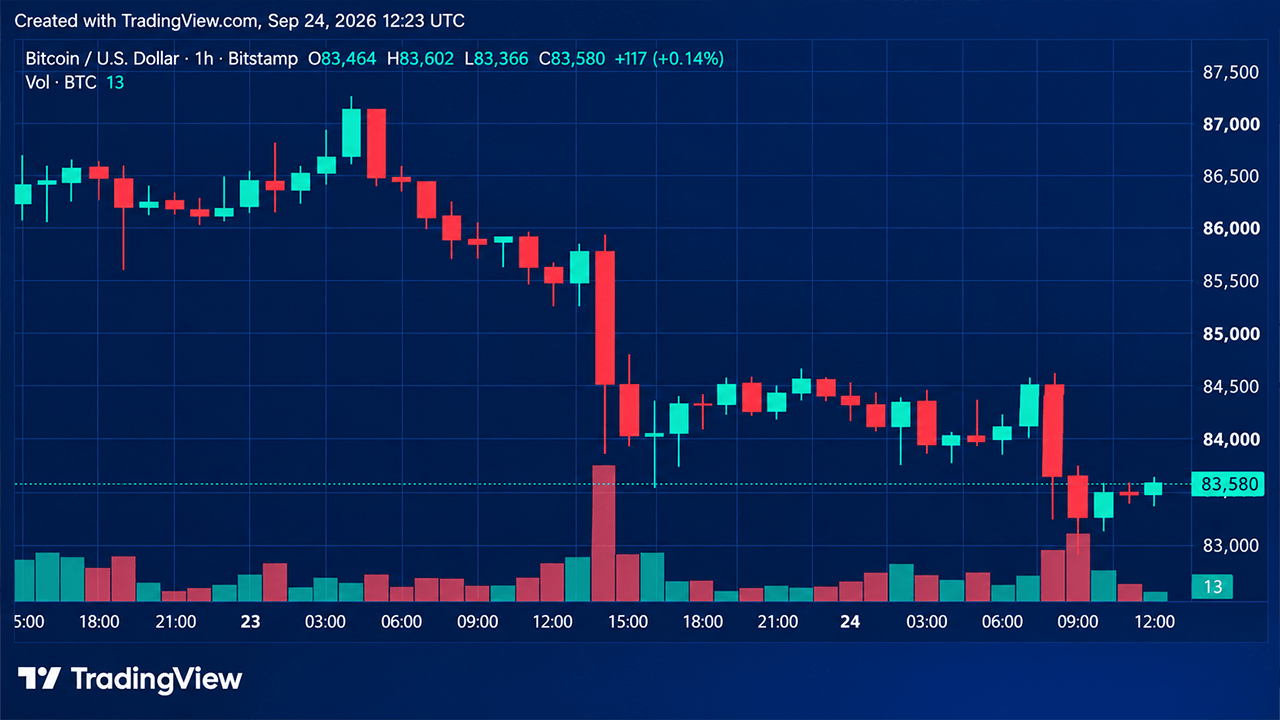 Bitcoin Price Retreats From September Highs With $82.8K in the Crosshairs