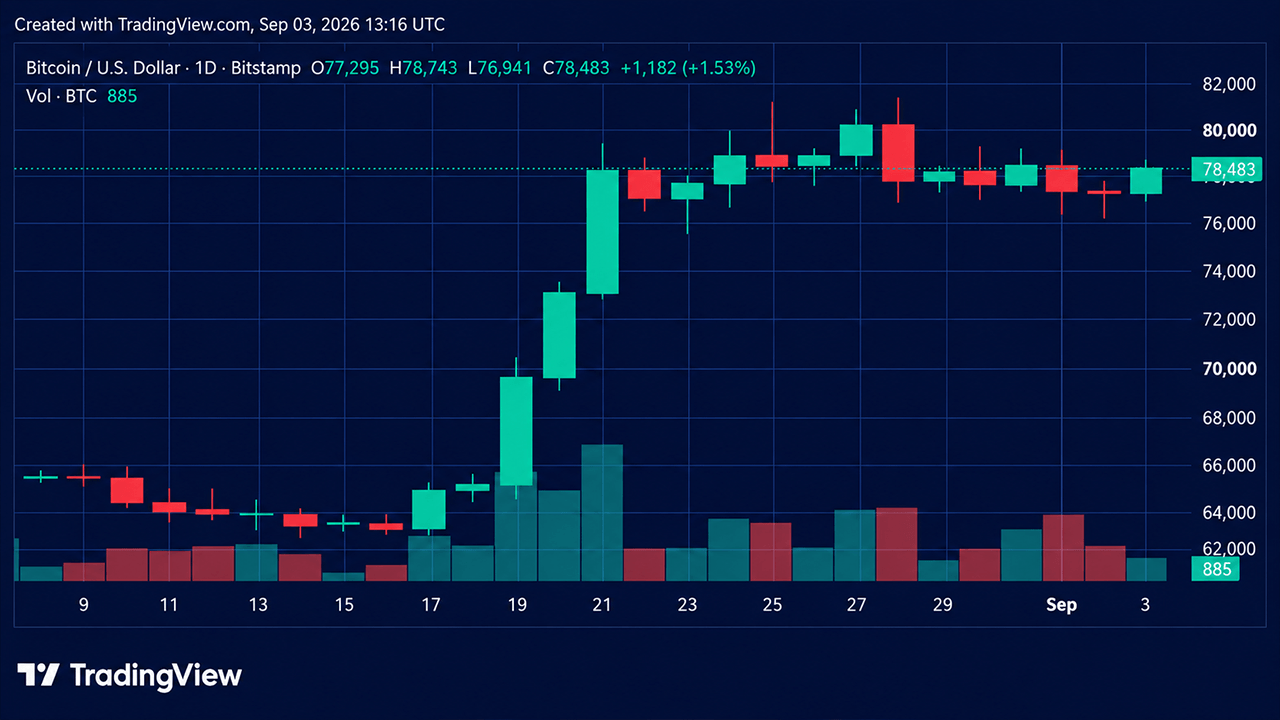 Bitcoin Price Surges as Bulls Slam Into $79,000 Resistance