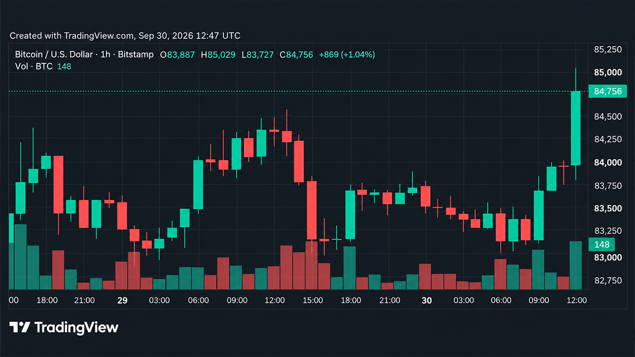 Bitcoin Trades Near $85K as Market Works Through Recent Pullback