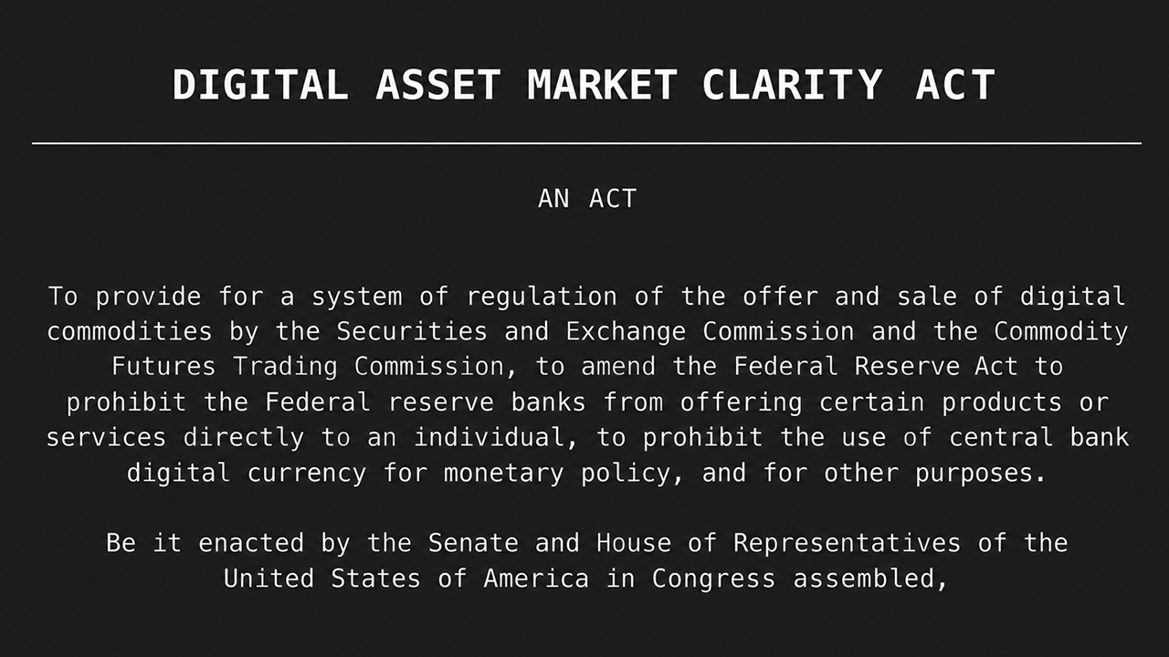 CLARITY Act Needs 60 Votes Today Just to Reach the Real Vote