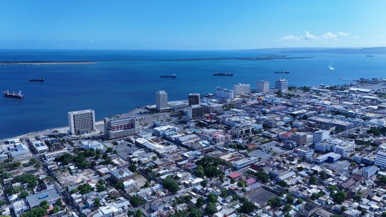 Areial view of downtown Kingston