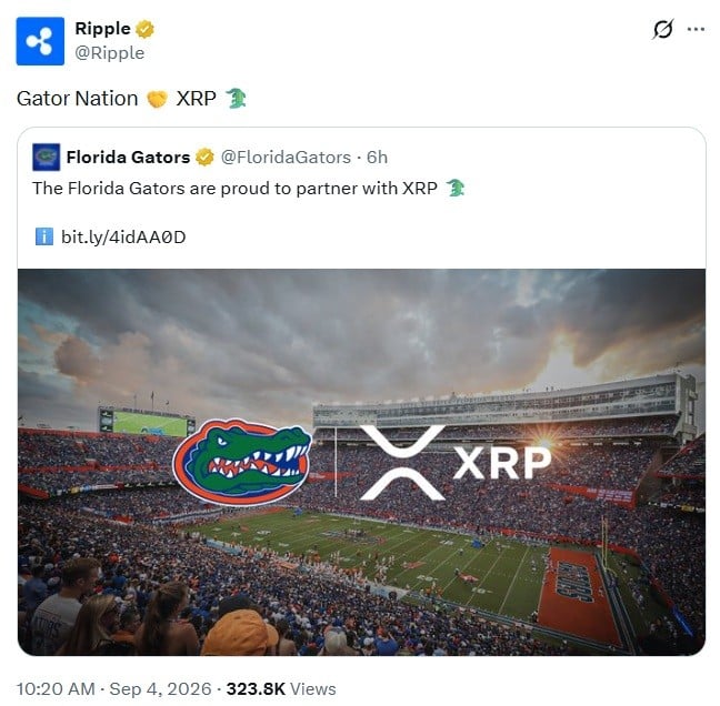 XRP Branding Hits Florida Field in Reported $5M Annual Ripple Deal
