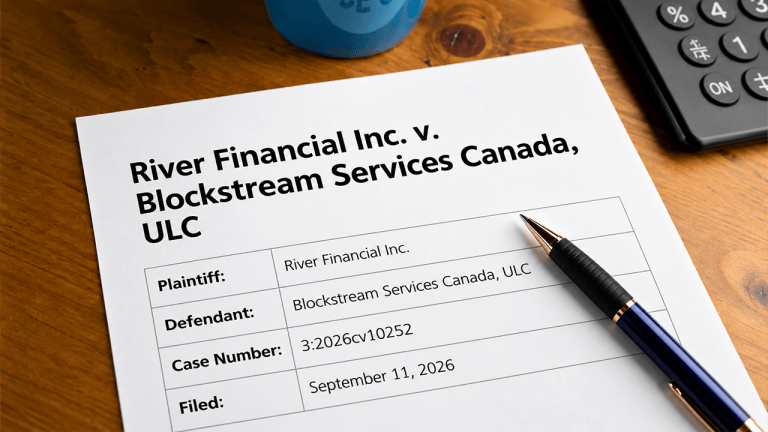 Same Name, Different Company: Blockstream Addresses $6.7M River Lawsuit