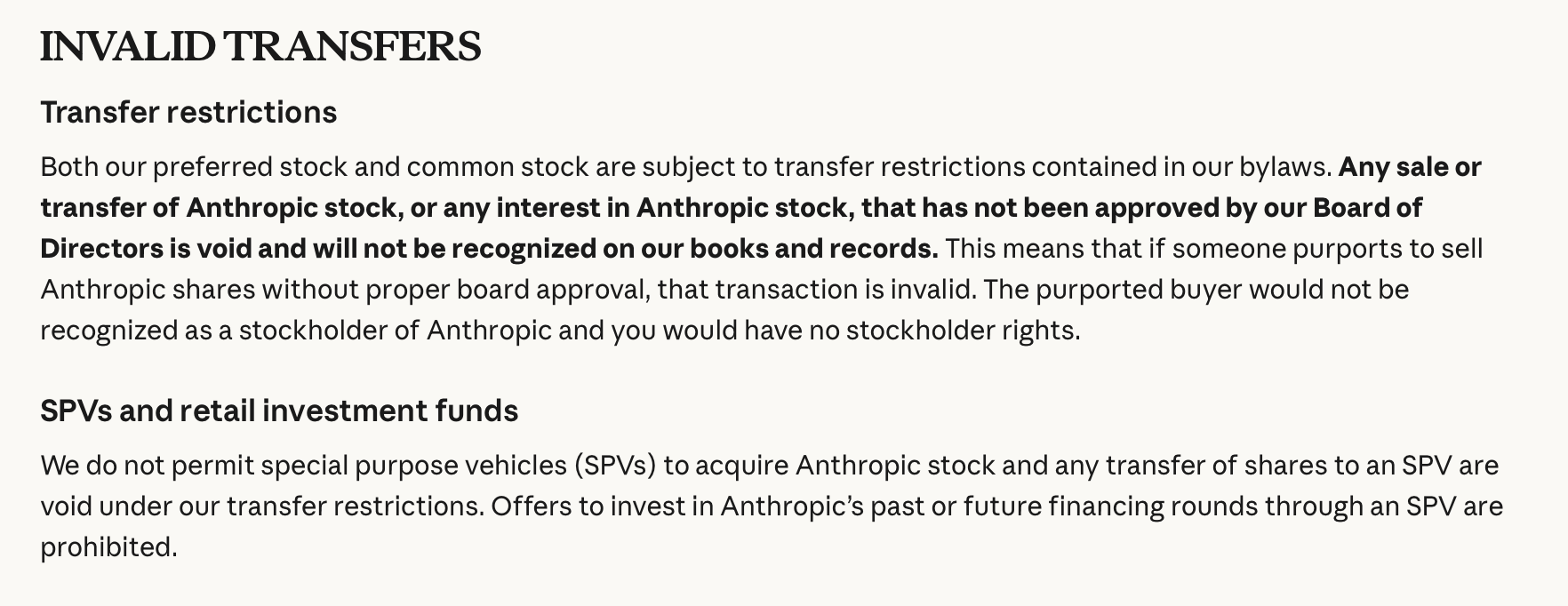 Anthropic message screenshot. 