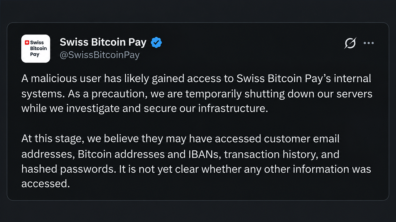 Swiss Bitcoin Pay Just Went Dark After a Mysterious Intruder