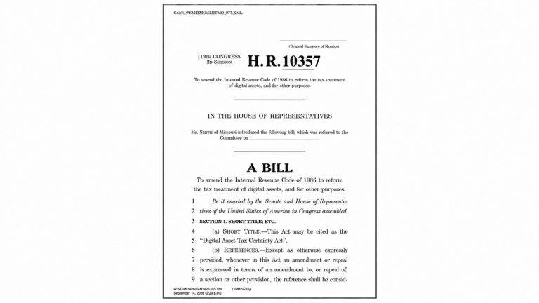 New US Crypto Tax Bill Drops Small Fees, Hits Active Traders
