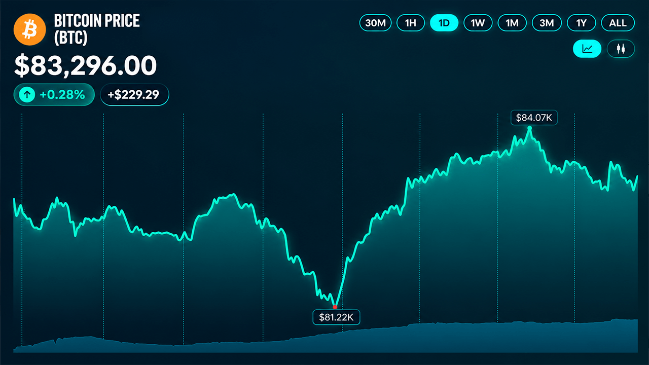 Bitcoin Price Recovery Stalls at $83,266 as $84,254 Resistance Holds