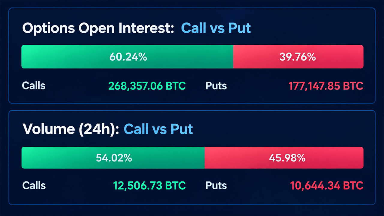 Bitcoin Options Market Shows Mixed Signals as Traders Bet $4.5 Billion on $95K Calls