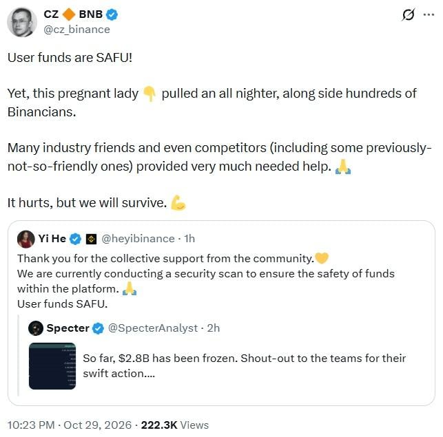 CZ tweet hack