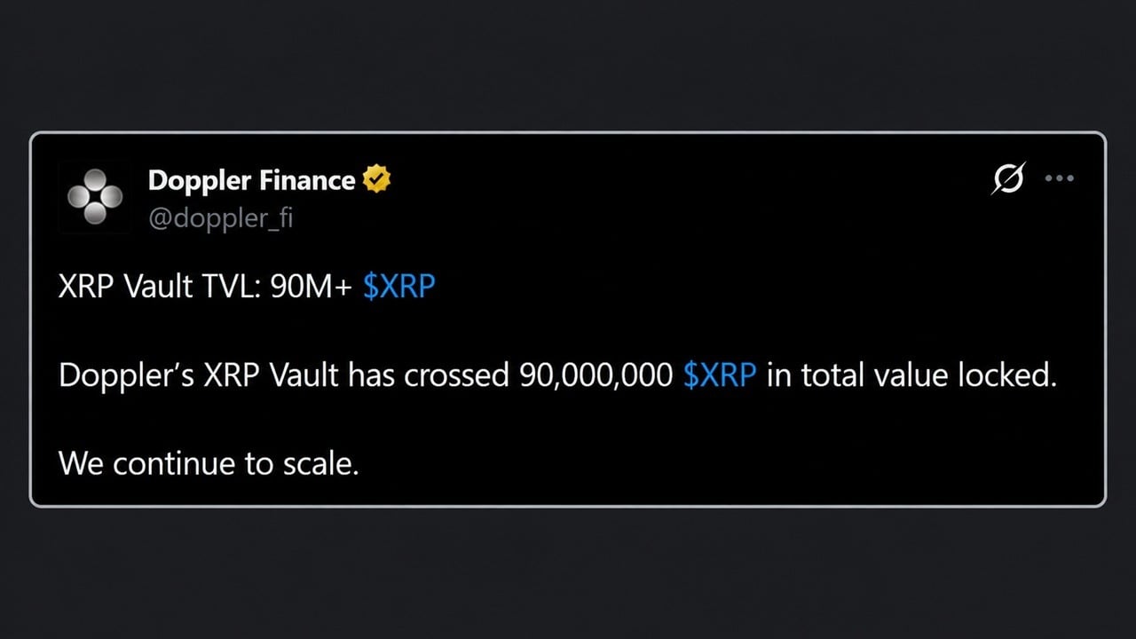 XRP Holders Have Now Parked 90 Million Coins in a Single Yield Vault
