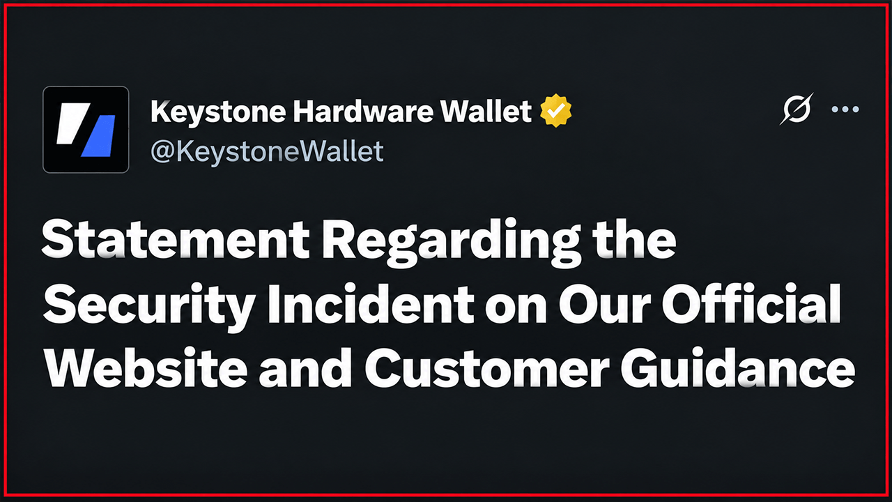 Keystone Hardware Wallet Breach Expands: 18,835 Devices to Be Destroyed Over Stolen Authentication Key