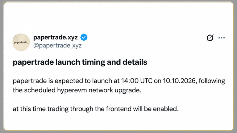 Papertrade Draws $118M in 24 Hours With Leverage Up to 1,000x