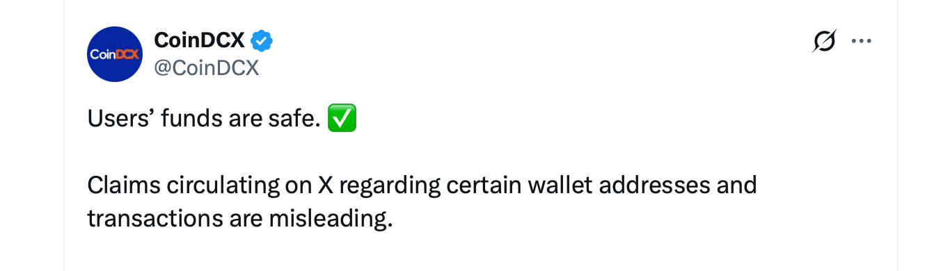 Indian Exchange CoinDCX Admits $16M Hit After CEO Dismissed Suspicious Transfers