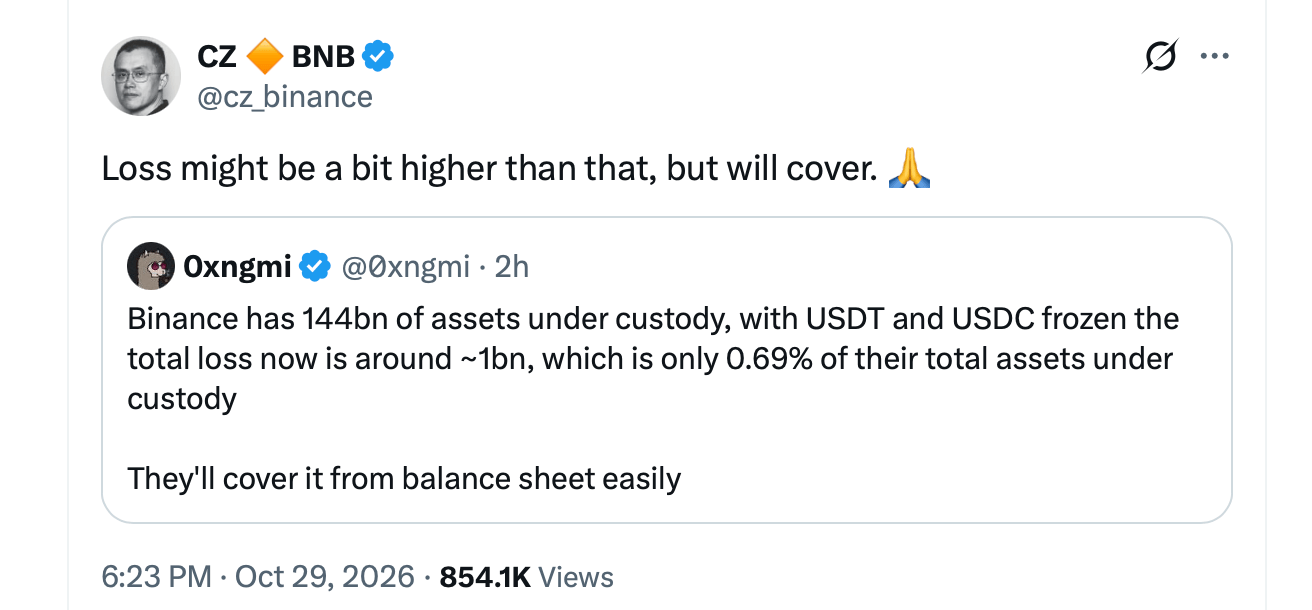 Binance-Hack über 6,3 Milliarden Dollar: Was bestätigt ist, was nicht Binance-Hack über 6,3 Milliarden Dollar: Was bestätigt ist, was nicht
