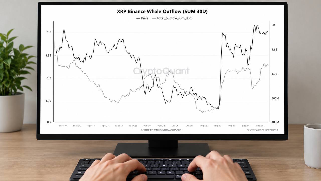 XRP Whale Transfers off Binance Reach Highest Level in 7 Months